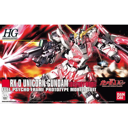 1/144 RX0 Unicorn Gundam Destr Mode Box