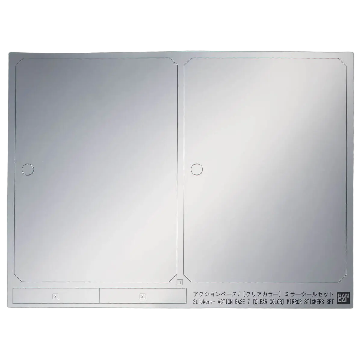 Gundam Action Base 7 CLEAR Mirror Sticker Set